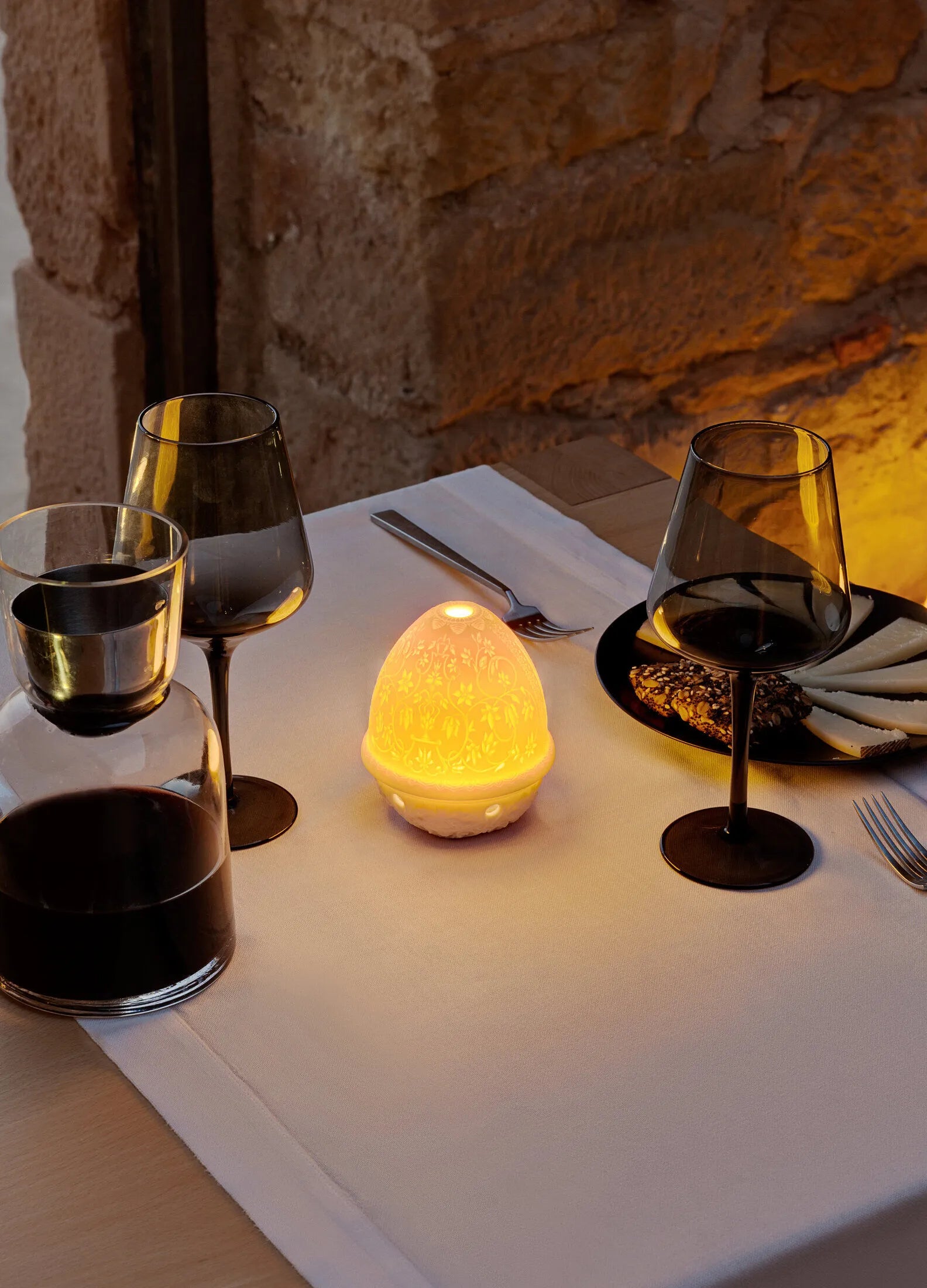 Lladro Nativity Lithophane Votive Light-Goviers