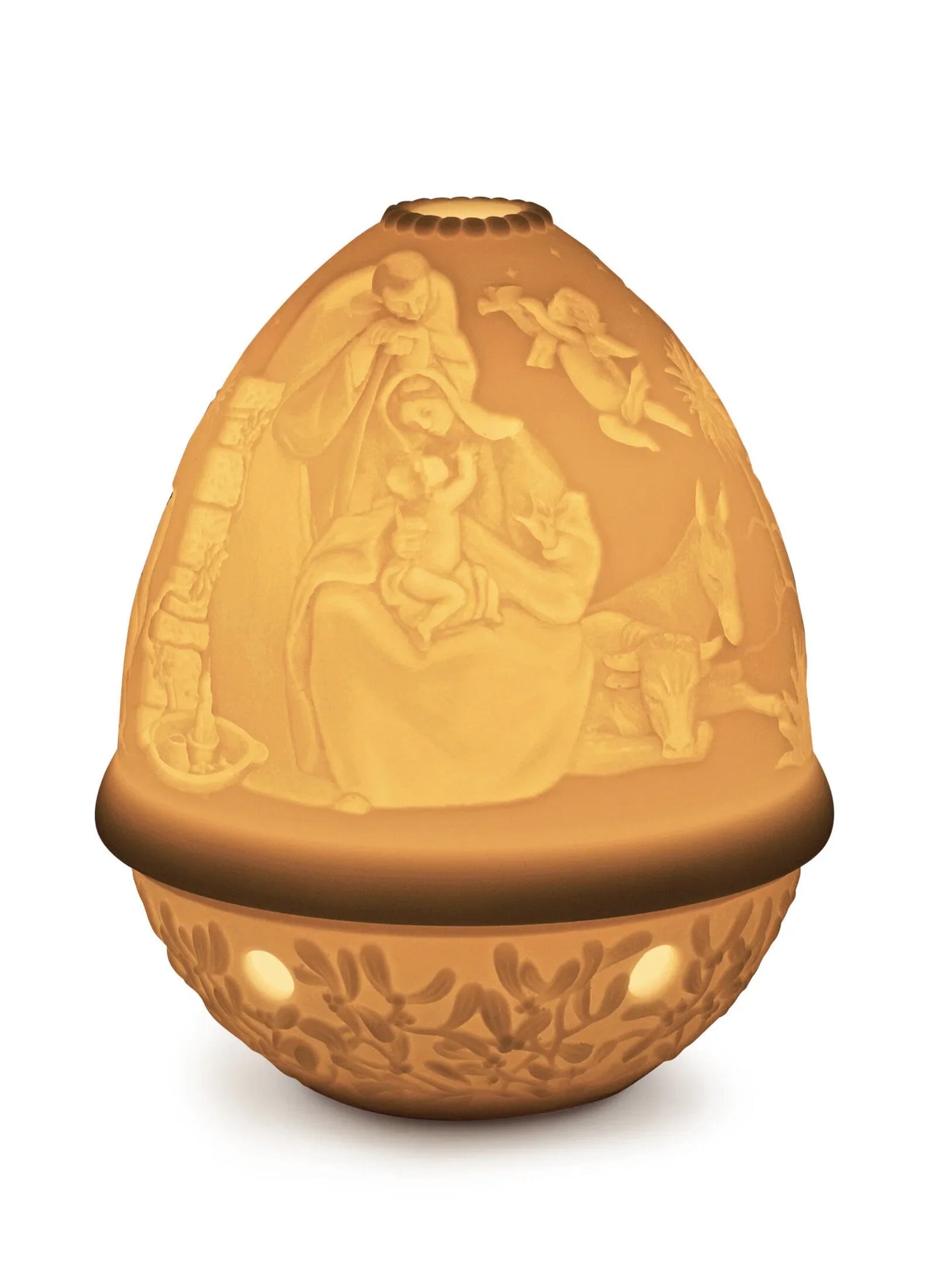 Lladro Nativity Lithophane Votive Light-Goviers