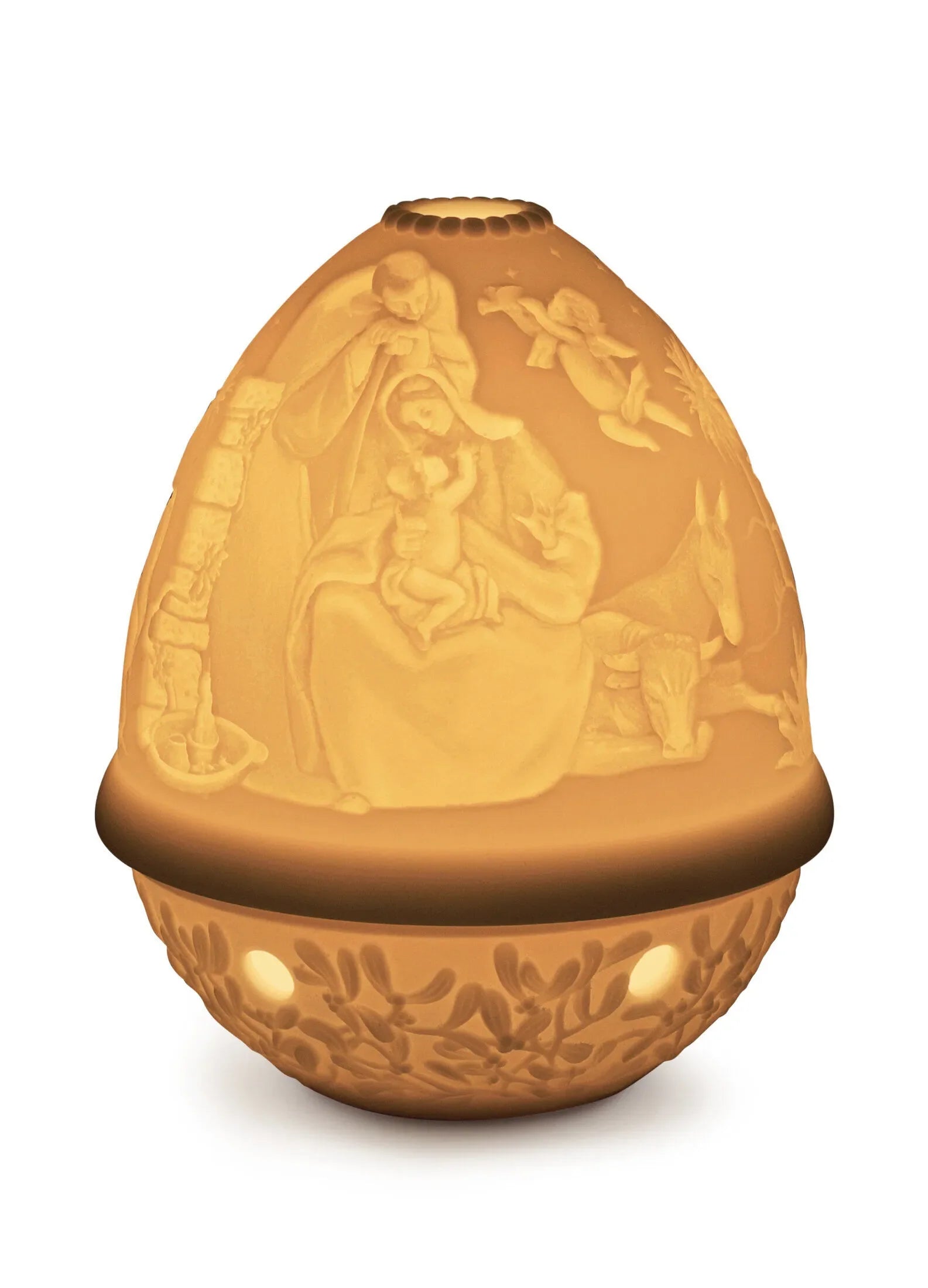 Lladro Nativity Lithophane Votive Light-Goviers
