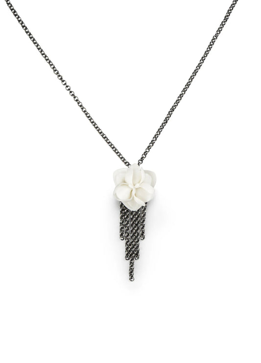 Lladro Orchid Pendant Necklace-Goviers