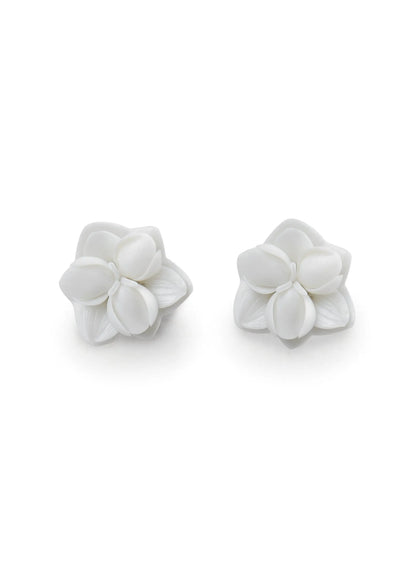 Lladro Orchid Stud Earrings-Goviers
