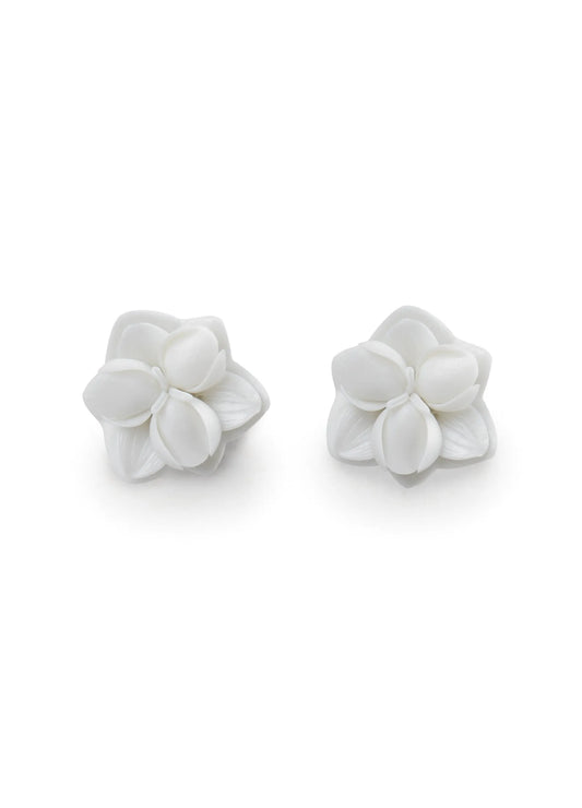 Lladro Orchid Stud Earrings-Goviers