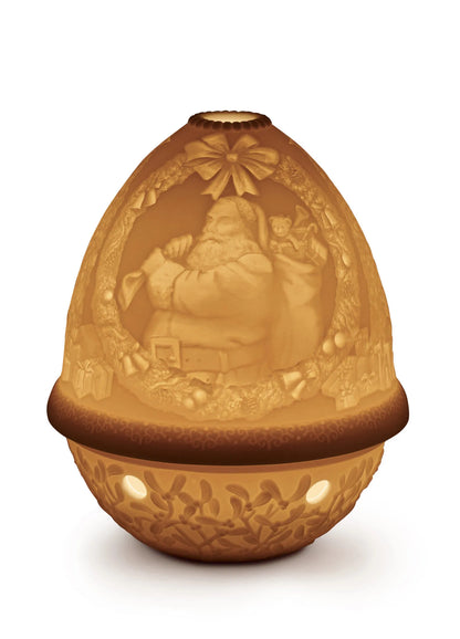 Lladro Santa Claus Lithophane Votive Light-Goviers