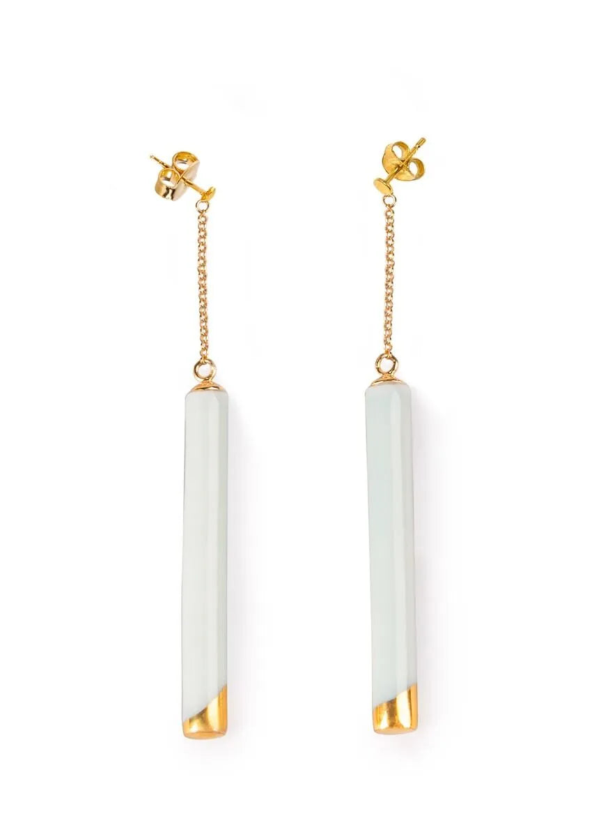 Lladro Twiggy Long Earrings
