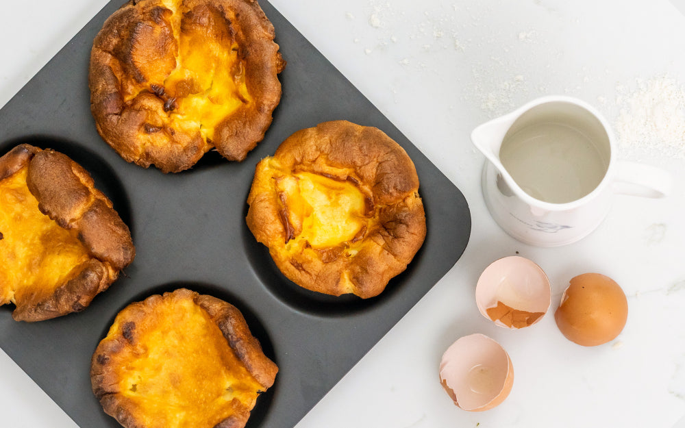Mermaid Hard Anodised 4 Hole Yorkshire Pudding Tray
