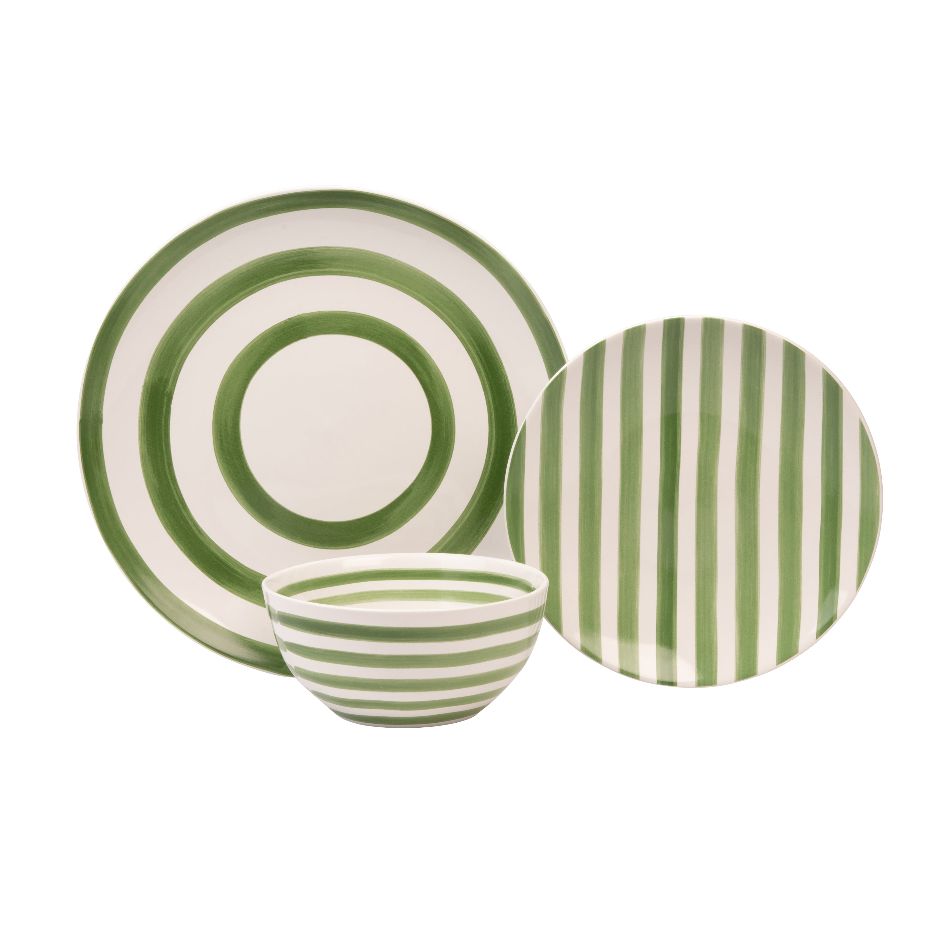 Mary Berry At Home 12 Piece Dinner Set - Green