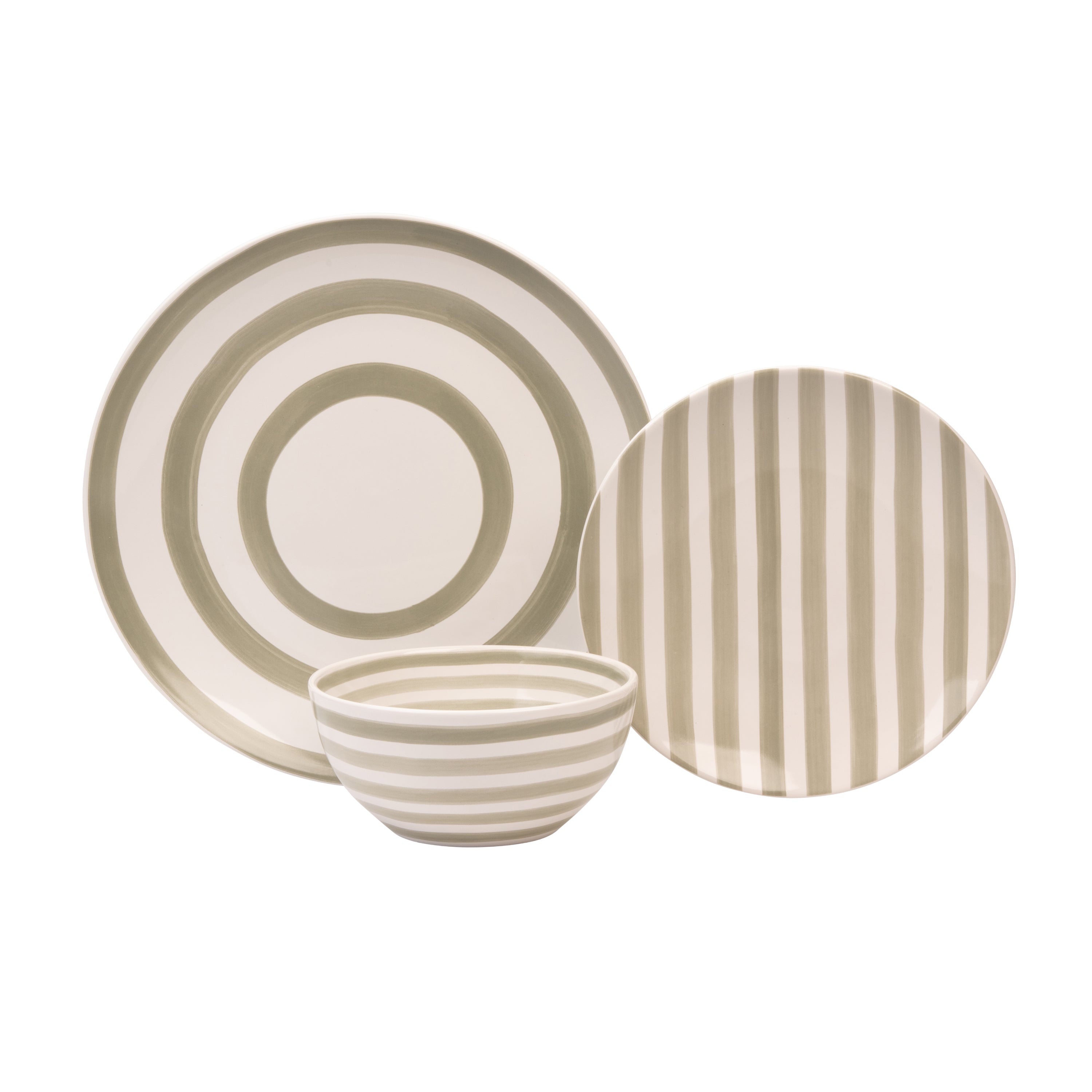 Mary Berry At Home 12 Piece Dinner Set - Grey