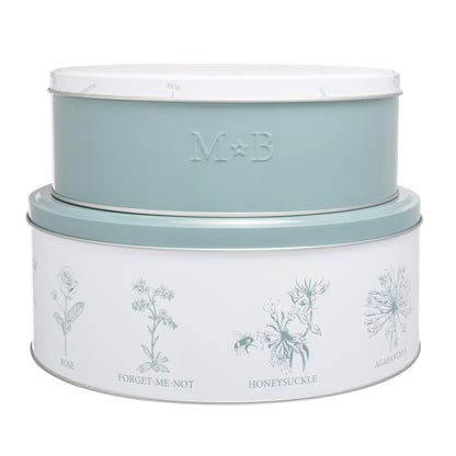 Mary Berry English Garden Flowers Cake Tin Set of 2