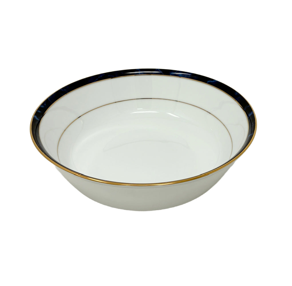 Noritake Marble Blue Round Vegetable Dish