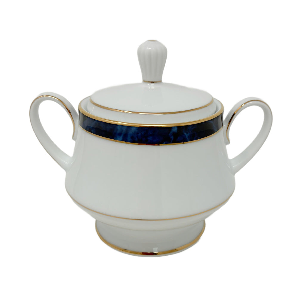 Noritake Marble Blue Sugar
