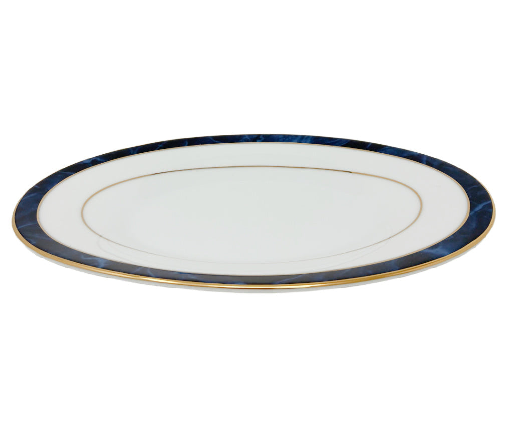 Noritake Marble Blue Butter Relish Tray