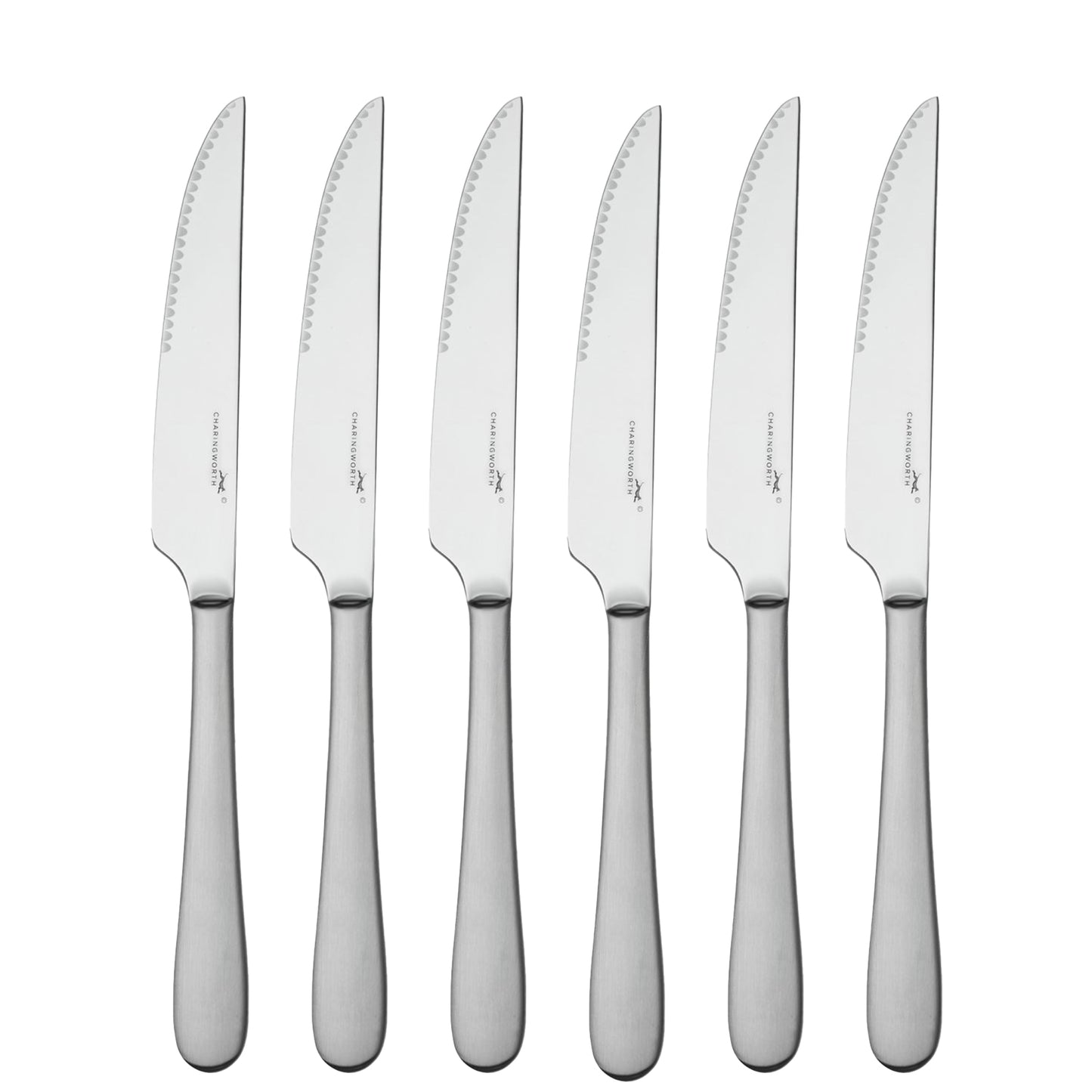 Charingworth Mogano Satin 6 Piece Steak Knife Set