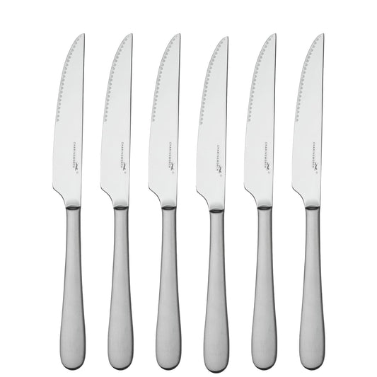 Charingworth Mogano Satin 6 Piece Steak Knife Set