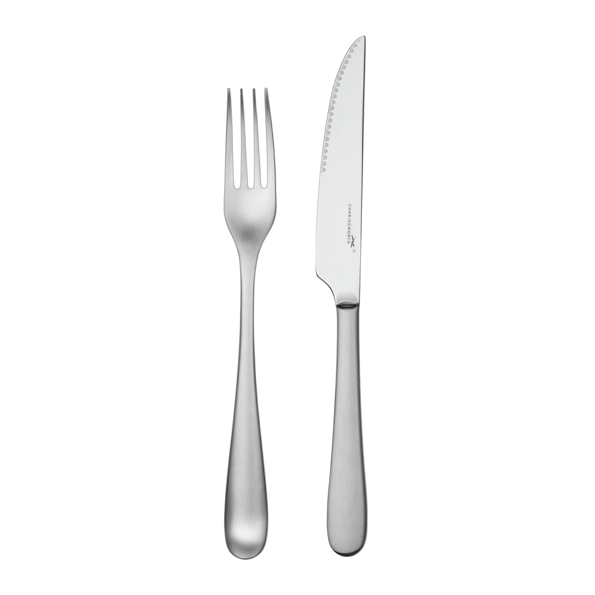 Charingworth Mogano Satin Wooden Box Steak Set 12 Piece