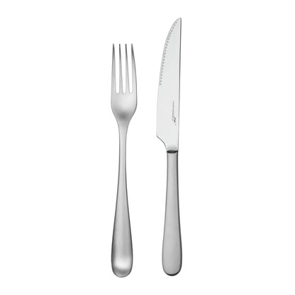 Charingworth Mogano Satin Wooden Box Steak Set 12 Piece