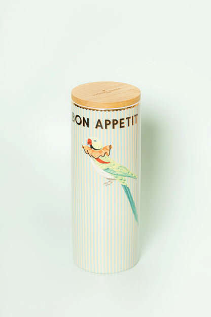 Yvonne Ellen Large Storage Jar - Parrot