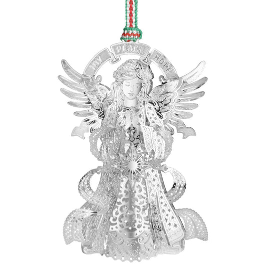 Newbridge Silverware Angel With Star Christmas Tree Decoration-Goviers