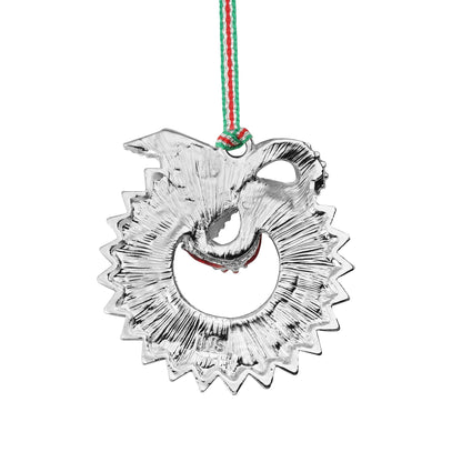 Newbridge Silverware Christmas Wreath with Bow Tree Decoration - DELIVERY JULY-Goviers