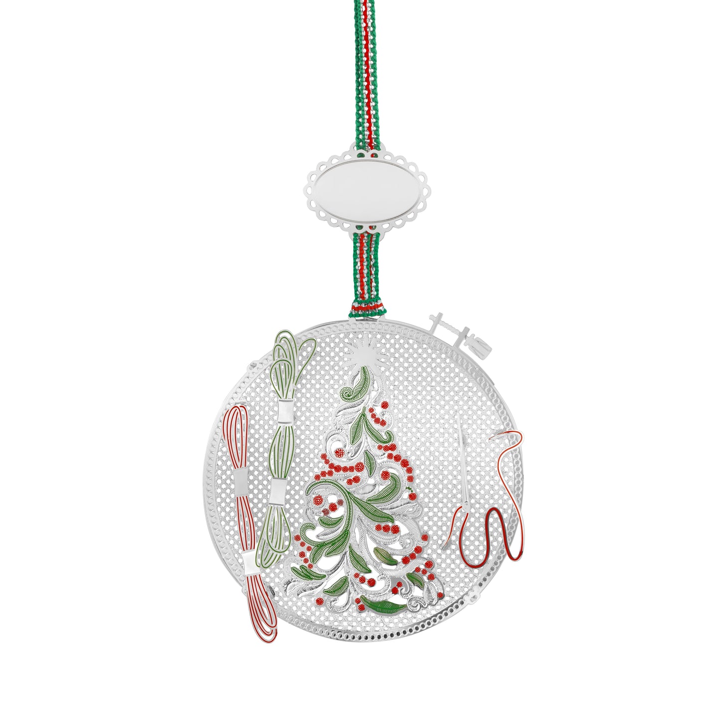 Newbridge Silverware Embroidery Hoop Christmas Tree Decoration - DELIVERY JULY-Goviers