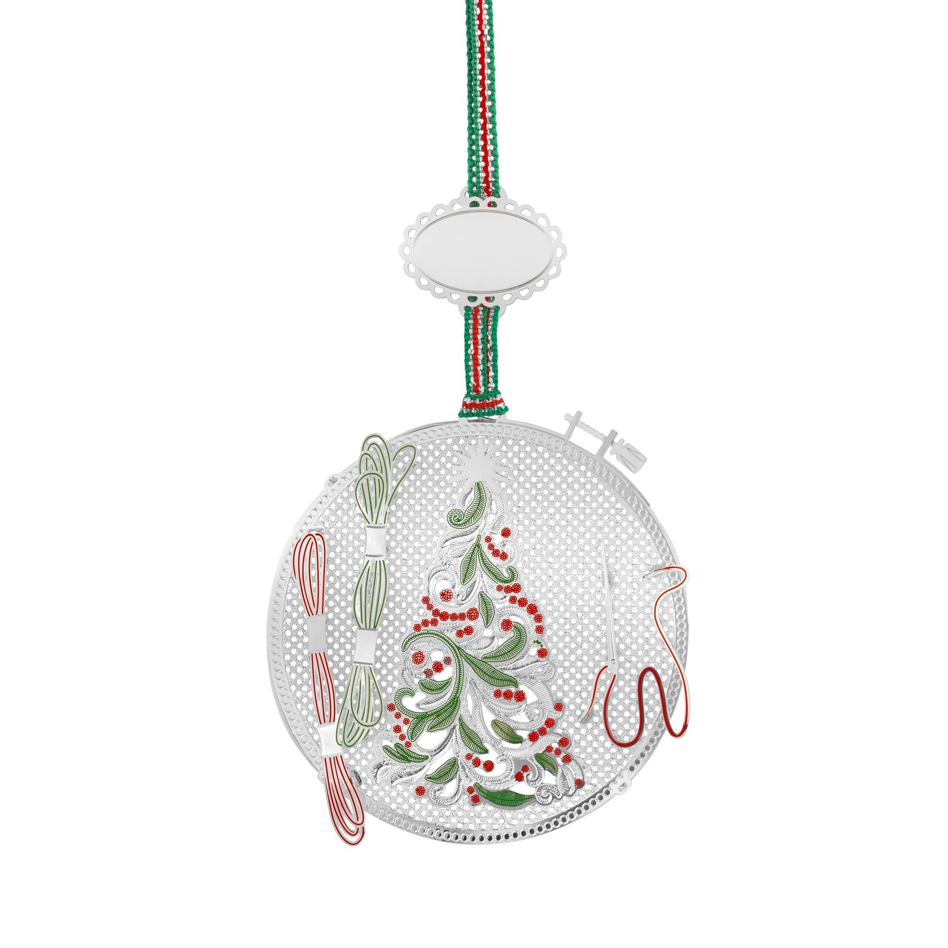 Newbridge Silverware Embroidery Hoop Christmas Tree Decoration - DELIVERY JULY-Goviers