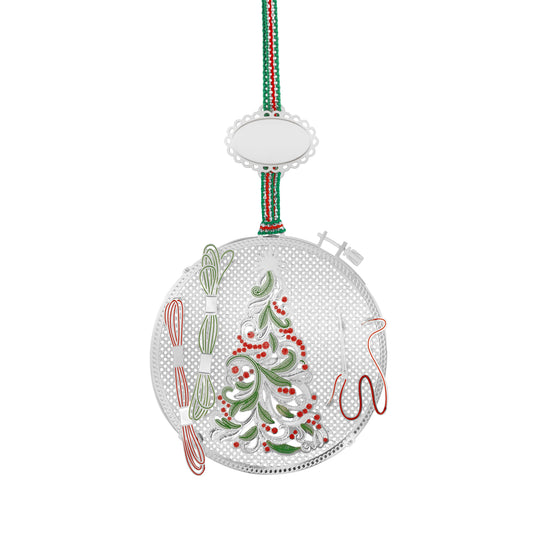 Newbridge Silverware Embroidery Hoop Christmas Tree Decoration - DELIVERY JULY-Goviers
