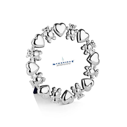 Newbridge Silverware Hearts and Bears Round Frame-Goviers