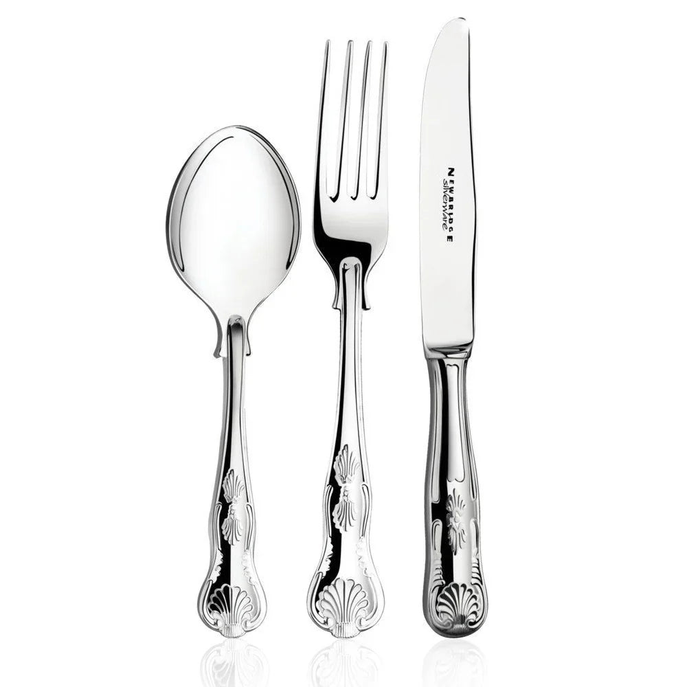 Newbridge Silverware Kings - Silver Plated 3 Piece Child Cutlery Set