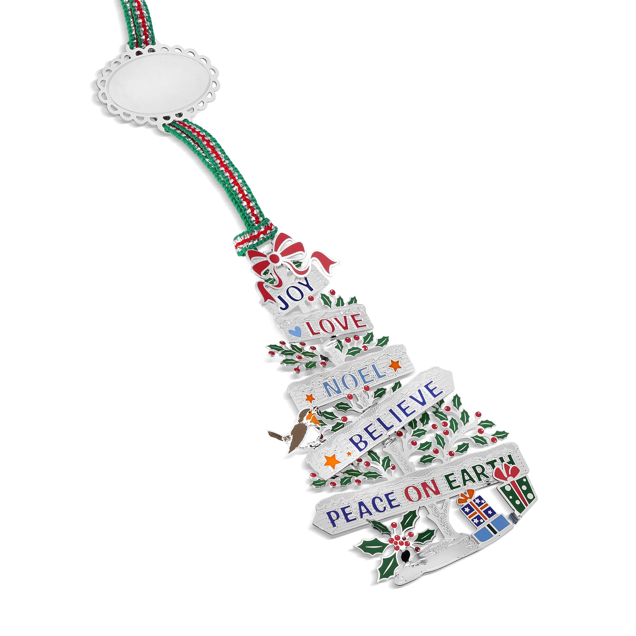 Newbridge Silverware Peace on Earth Christmas Tree Decoration