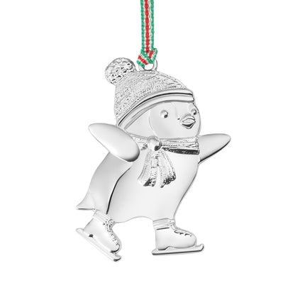 Newbridge Silverware Penguin with Green Boots Christmas Tree Decoration - DELIVERY JULY-Goviers