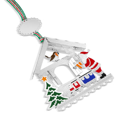 Newbridge Silverware Santa and Robin Christmas Tree Decoration - DELIVERY JULY-Goviers