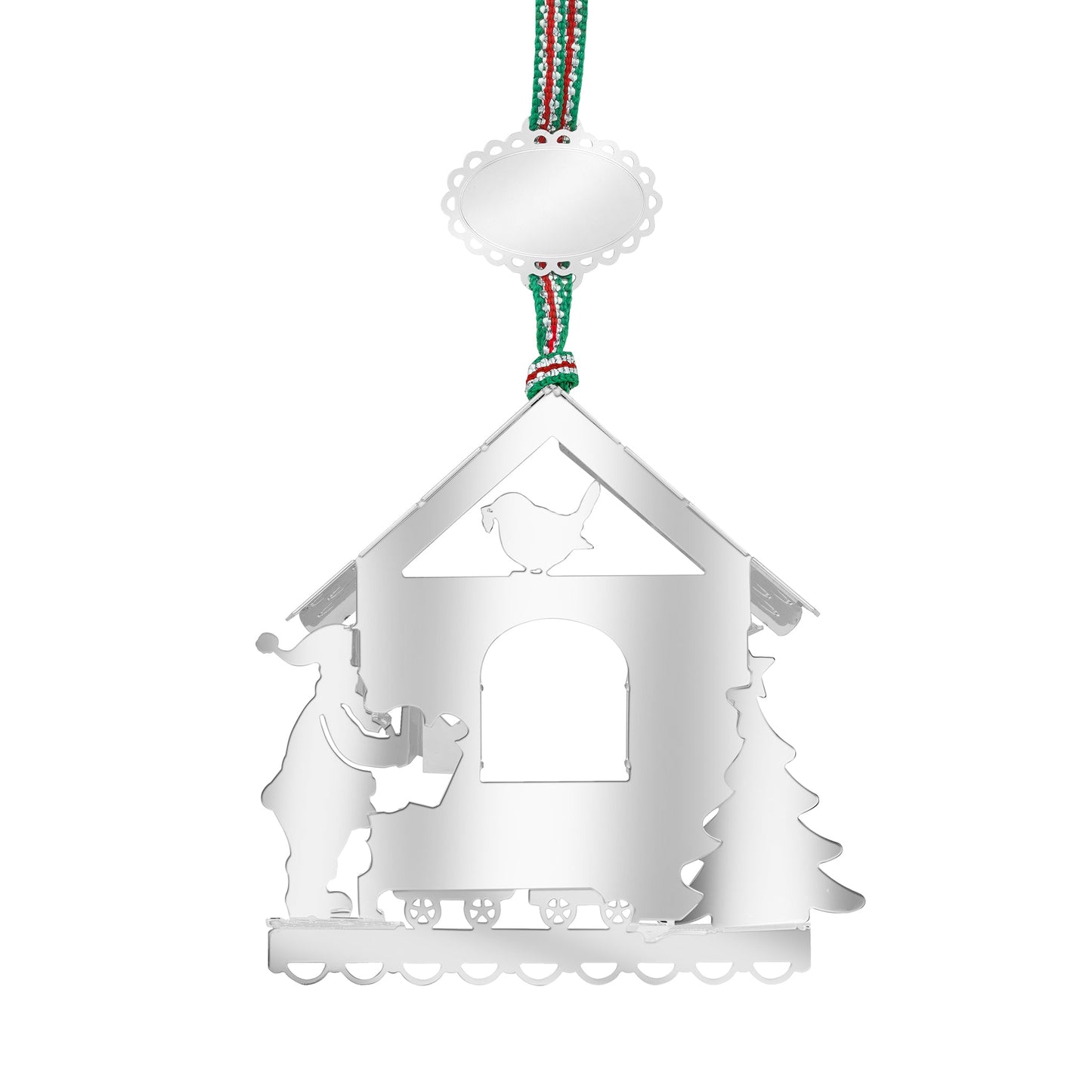 Newbridge Silverware Santa and Robin Christmas Tree Decoration - DELIVERY JULY-Goviers