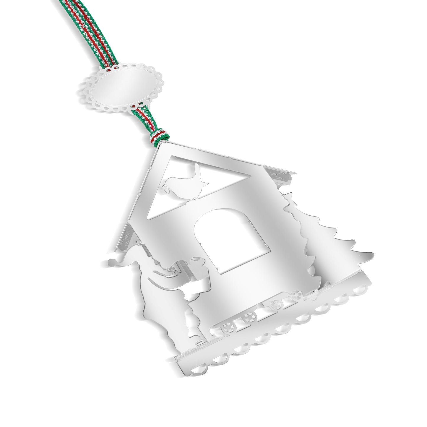 Newbridge Silverware Santa and Robin Christmas Tree Decoration - DELIVERY JULY-Goviers