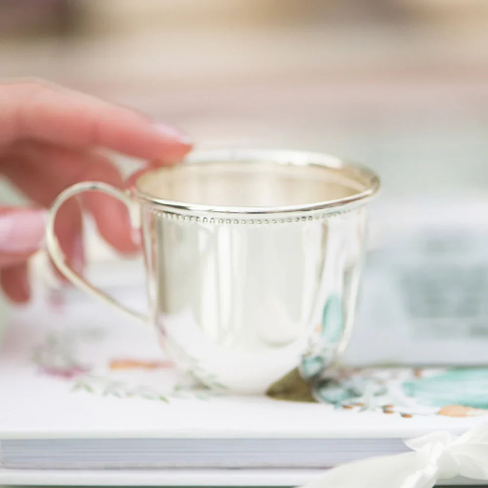 Newbridge Silverware Silver Plated Beaded Christening Cup