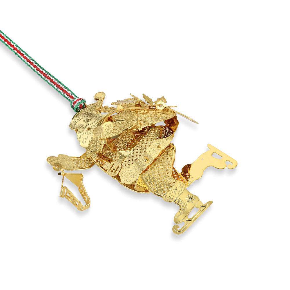 Newbridge Silverware Skating Santa Christmas Tree Decoration-Goviers
