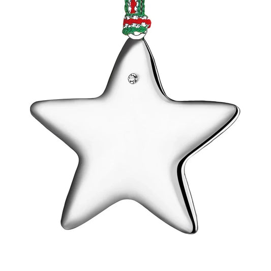 Newbridge Silverware Star with Clear Stone Hanging Decoration-Goviers