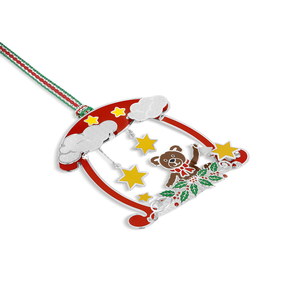 Newbridge Silverware Teddy Bear Mobile Christmas Tree Decoration-Goviers