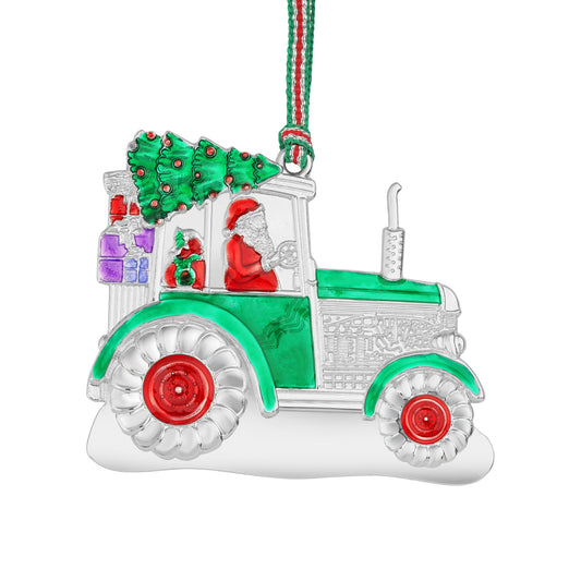 Newbridge Silverware Tractor Christmas Tree Decoration - DELIVERY JULY-Goviers