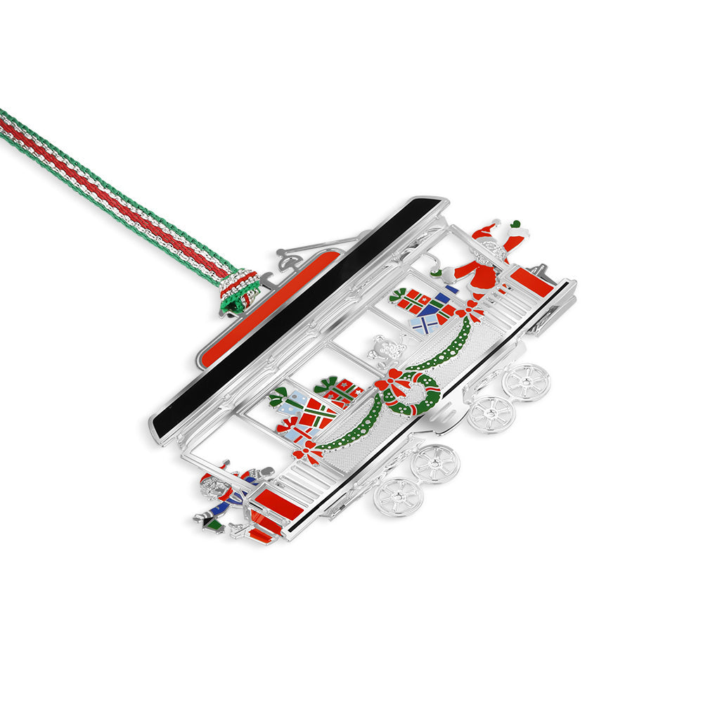 Newbridge Silverware Tram Carriage Christmas Tree Decoration-Goviers