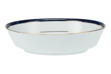 Noritake Marble Blue Round Vegetable Dish