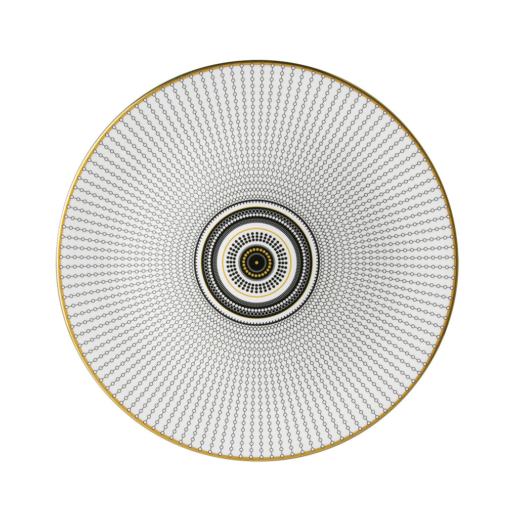 Royal Crown Derby Oscillate Onyx Coupe Plate 34cm