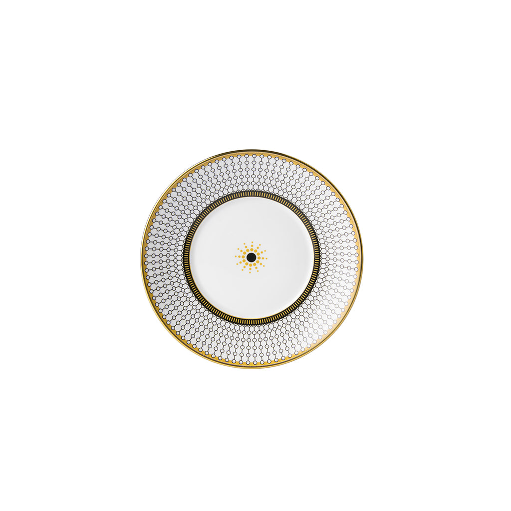 Royal Crown Derby Oscillate Onyx Tea Saucer 15.5cm