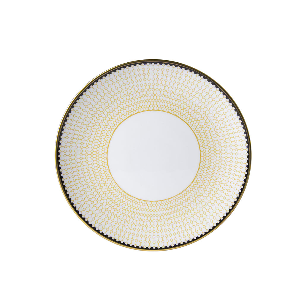 Royal Crown Derby Oscillate Ochre Coupe Plate 20.9cm
