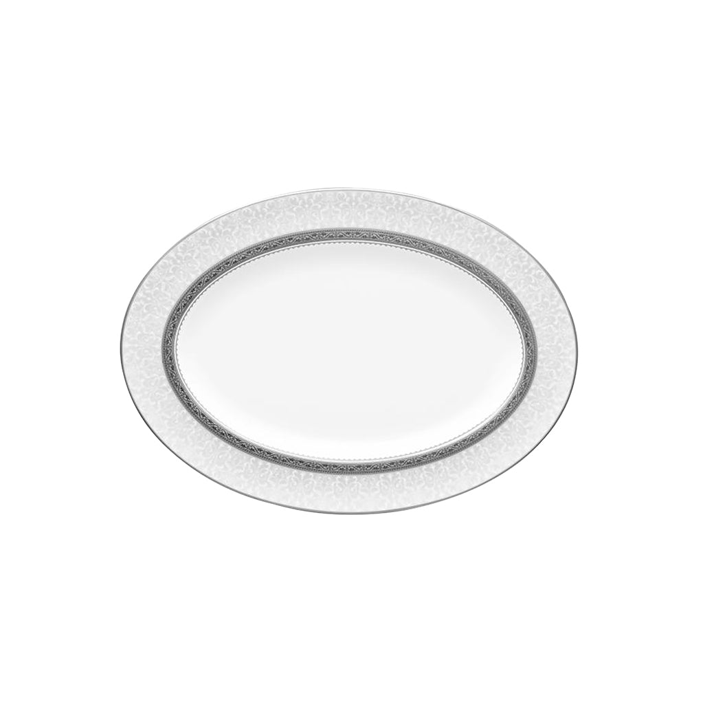 Noritake Odessa Platinum Oval Platter 37cm