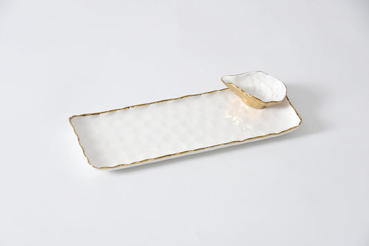 Pampa Bay Portofino Sushi Tray With Mini Oyster Bowl