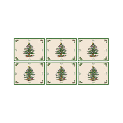 Pimpernel Christmas Tree Small Placemats Set of 6-Home & Garden > Kitchen & Dining > Barware > Coasters-Goviers