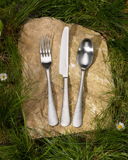 Charingworth Planish Satin 42 Piece Cutlery Set