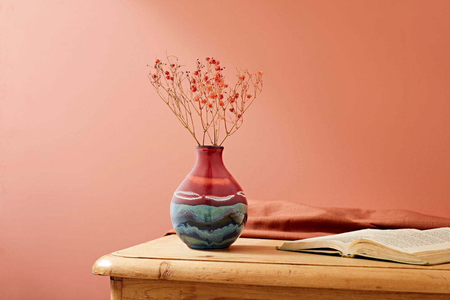 Poole Pottery Horizon 12cm Bud Vase-Goviers