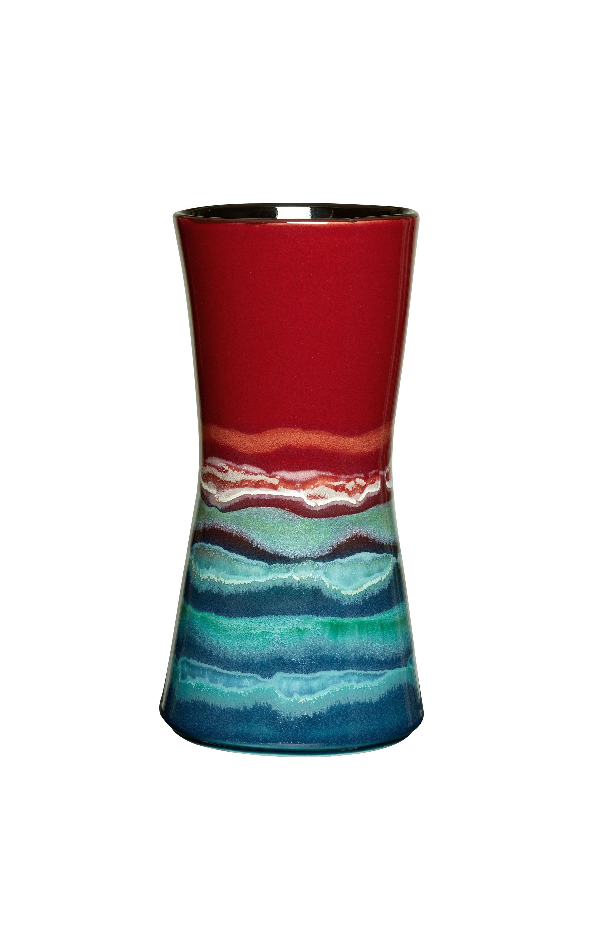 Poole Pottery Horizon 24cm Hourglass Vase