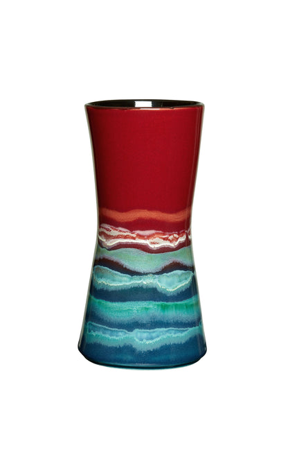 Poole Pottery Horizon 24cm Hourglass Vase-Goviers
