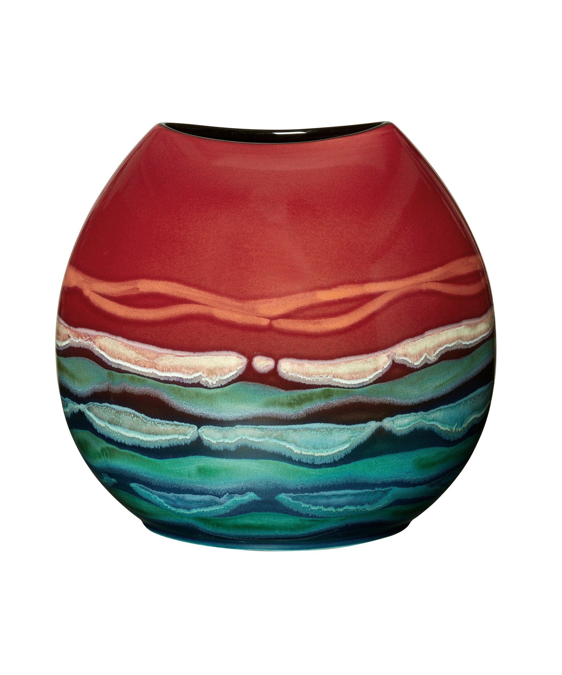 Poole Pottery Horizon 26cm Purse Vase-Goviers